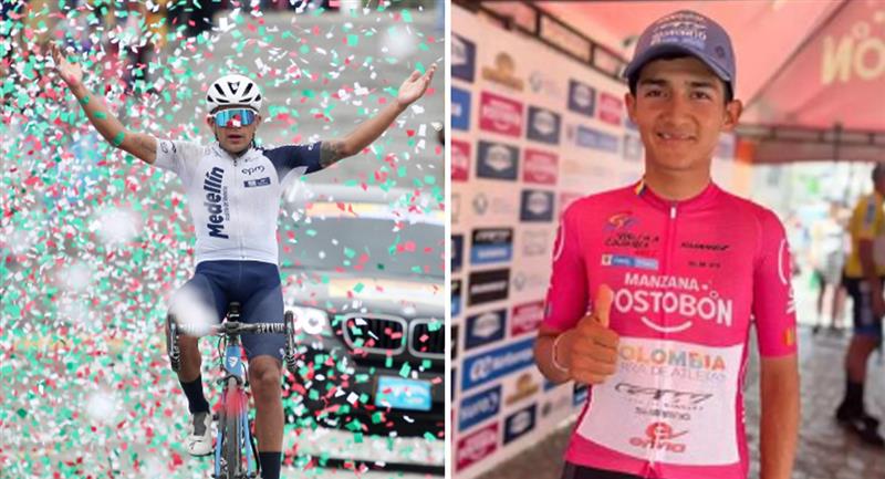 Fabio Duarte alzó lo brazos en la etapa 5 de la Vuelta a Colombia