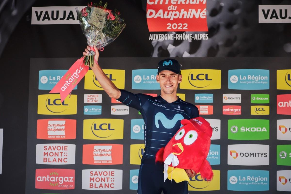 El español Carlos Verona ganó la Etapa 7 del Critérium del Dauphiné. Foto: Twitter @dauphine