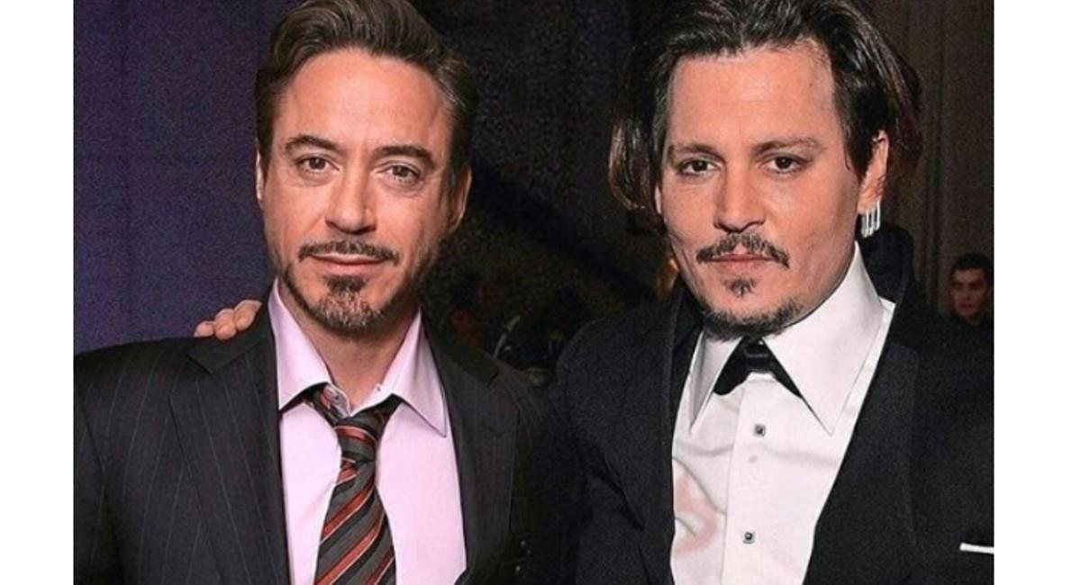 Robert Dawney Jr y Johnny Depp. Foto: Instagram