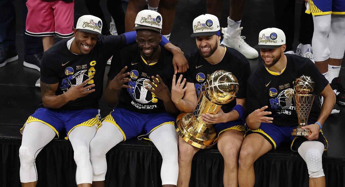 Los Golden State Warriors campeones de la NBA. Foto: EFE