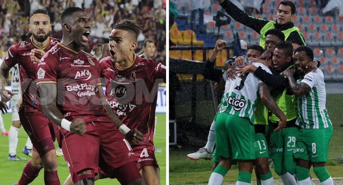 Atlético Nacional vs Deportes Tolima por la gran final del futbol colombiano. Foto: Instagram Nacional / Dimayor
