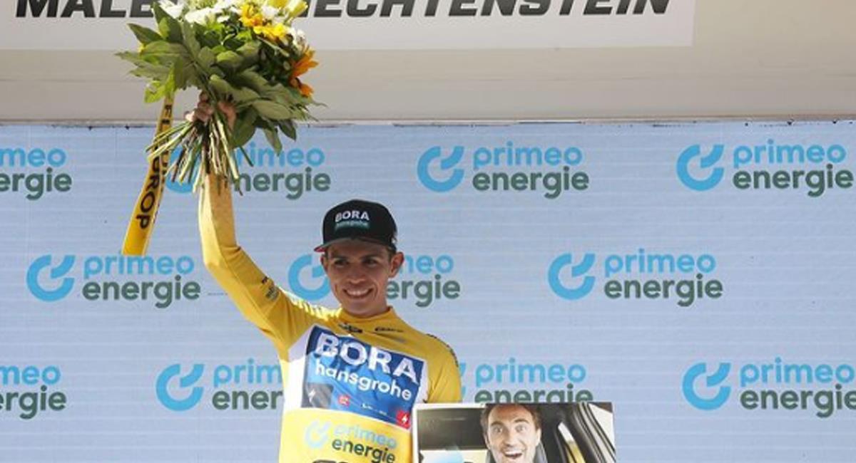 Sergio Higuita nuevo líder de la Vuelta a Suiza 2022. Foto: Instagram borahansgrohe