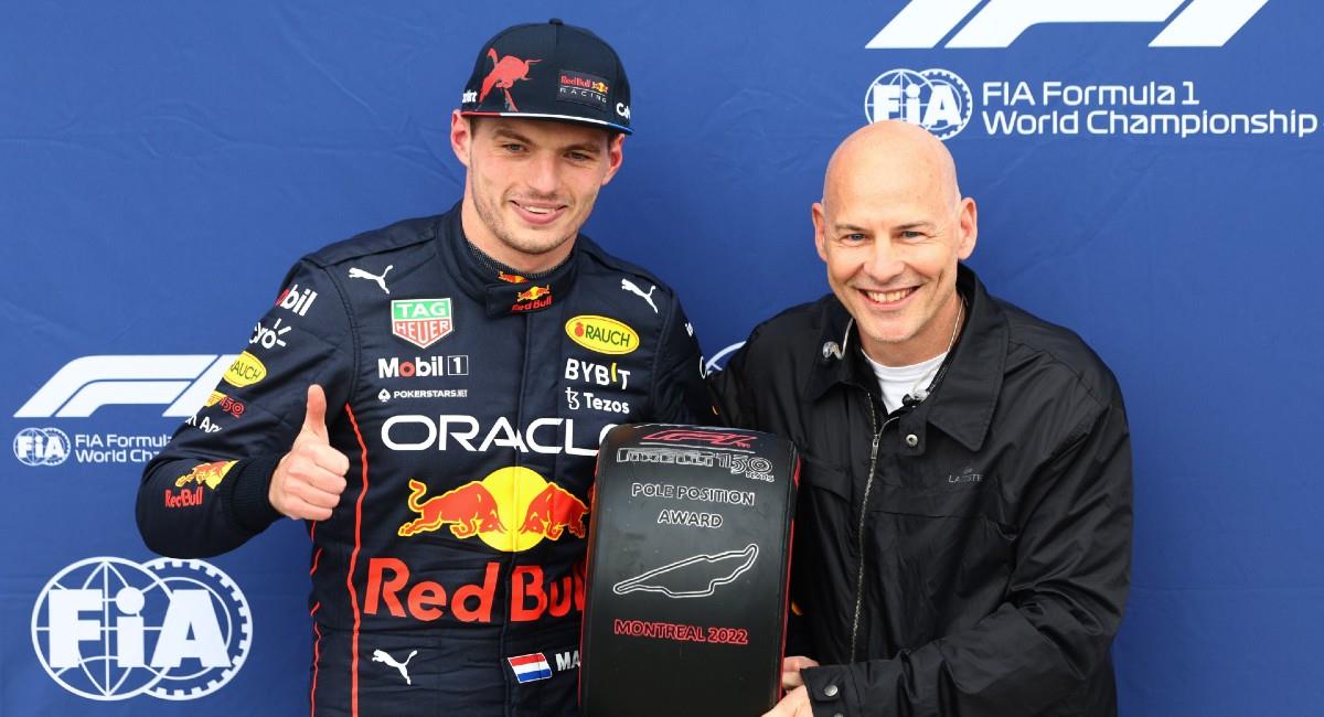 Max Verstappen consiguió su decimosexta "pole" en su carrera como piloto. Foto: Twitter @F1
