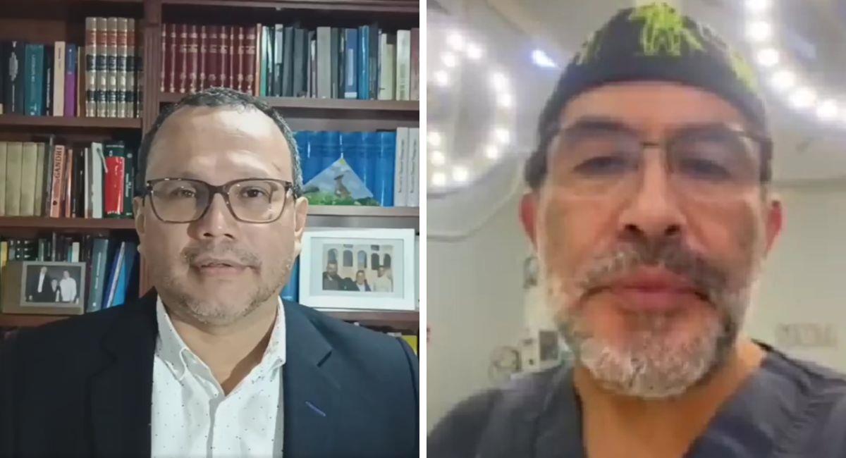 Captura de video: Abogado John Montaña / Dr Gabriel Cubillos. Foto: Twitter @elmermontana @AndresCamiloHR