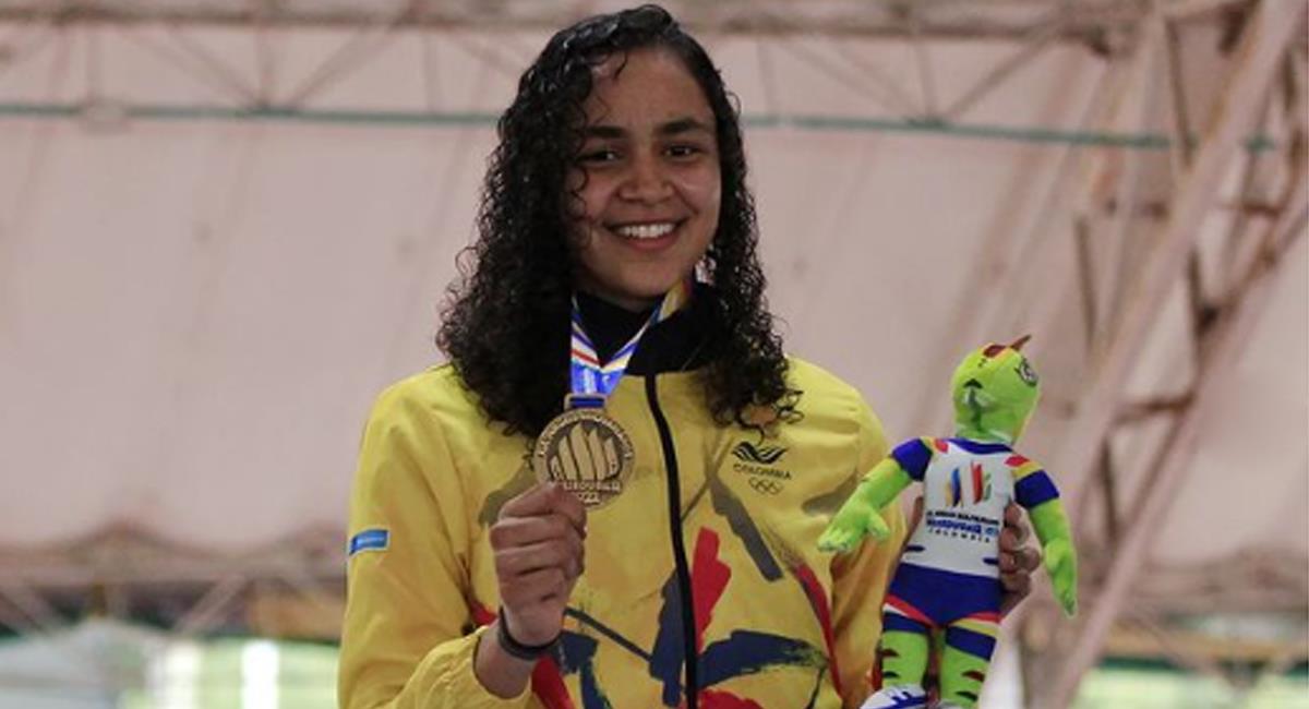 María de los Ángeles Jaramillo ganadora de medalla de oro para Colombia. Foto: Instagram Comité Olímpico Colombiano