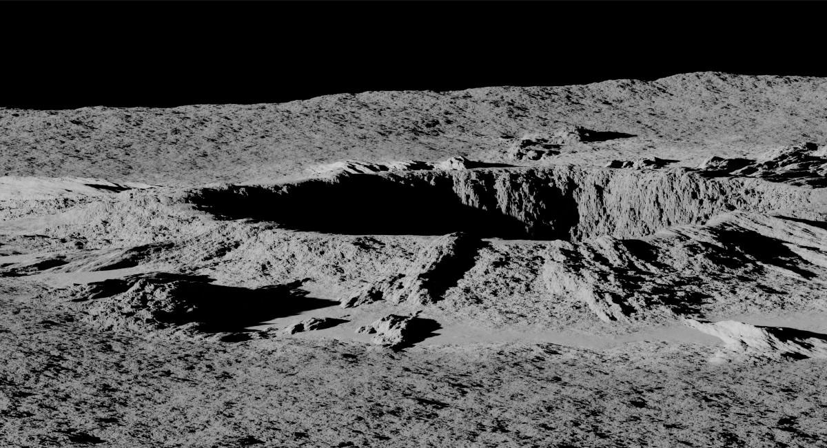 Doble cráter en la luna se dio por un cohete colisionó el pasado 4 de marzo. Foto: Shutterstock
