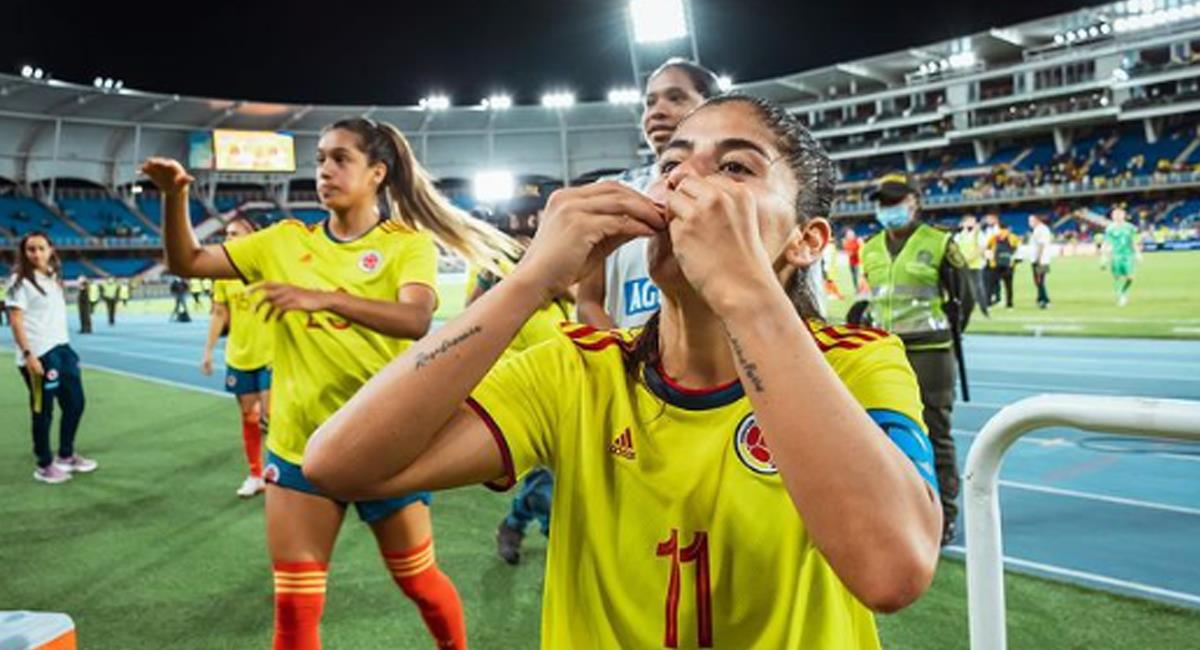 La Conmebol y su anuncio sobre los cupos que otorgará la Copa América Colombia 2022 a los Olímpicos París 2024. Foto: Instagram Catalina Usme