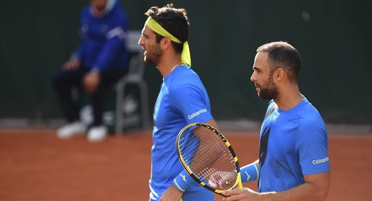 Juan Sebastián Cabal y Robert Farah debutaron con victoria en Wimbledon. Foto: Instagram @jscabal