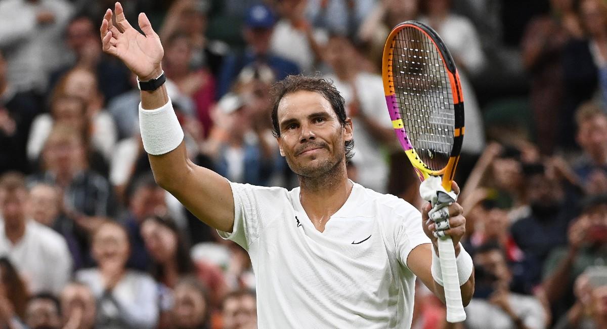 Nadal logró su clasificación a los octavos de final de Wimbledon. Foto: EFE ANDY RAIN