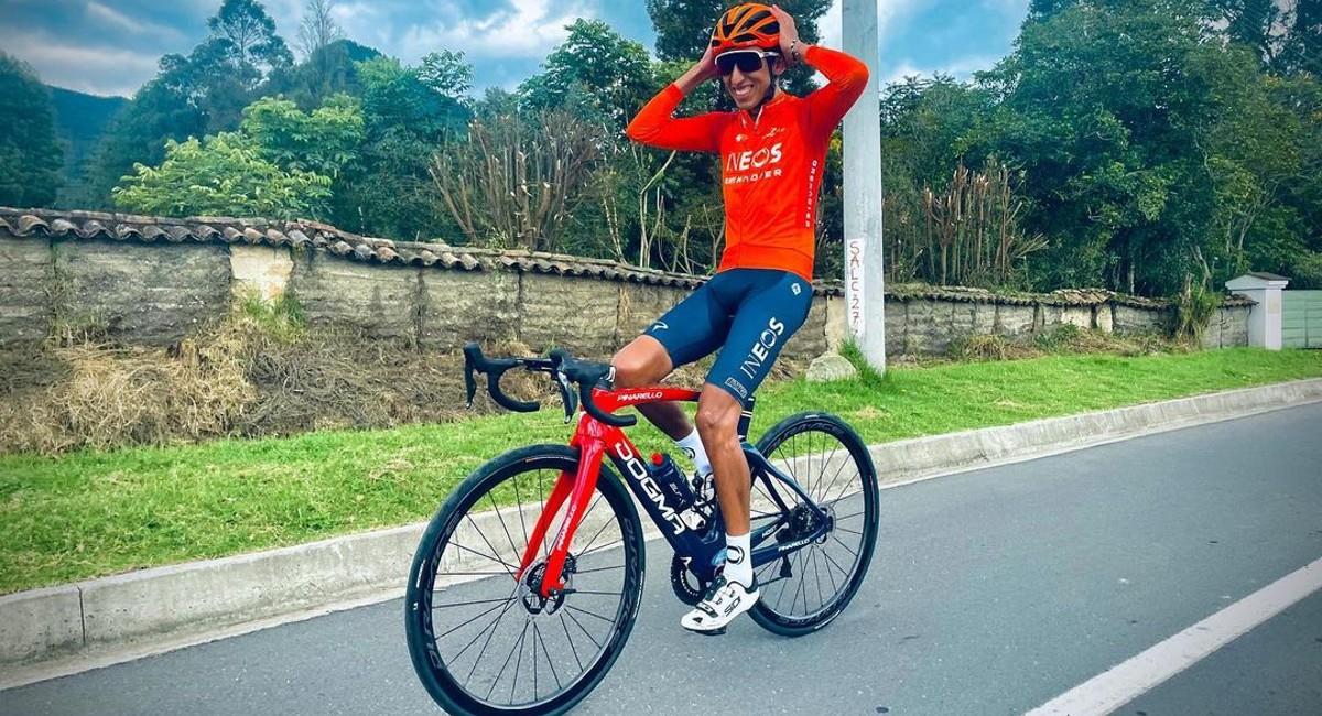 El pedalista podría regresar a competir en la Vuelta a Burgos. Foto: Instagram @eganbernal
