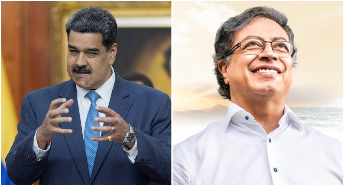 Gustavo Petro y Nicolás Maduro. Foto: Agencia EFE Y @petrogustavo