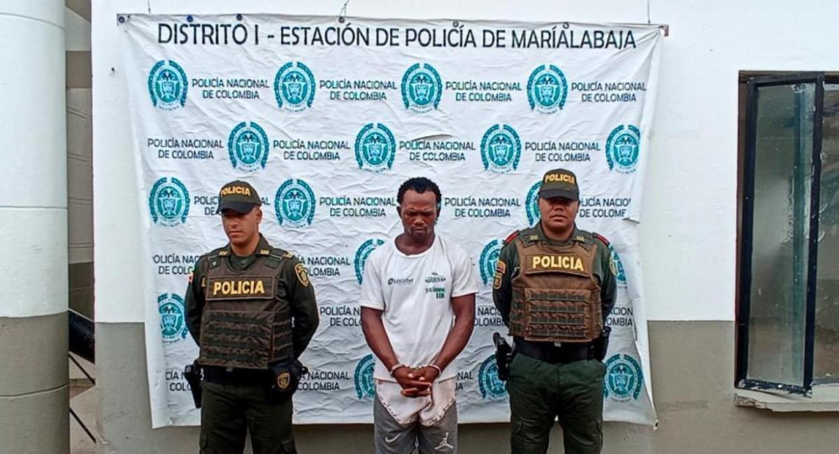 El hombre habría amenazado con quitarle la vida a su madre unos meses atrás. Foto: Policía de Bolívar / El Universal