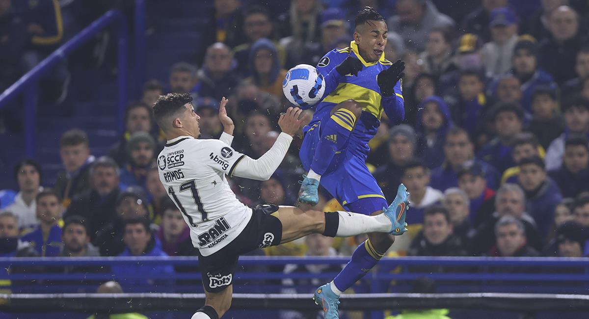 Sebastián Villa por el Boca Juniors cayó ante Corinthians en los octavos de final de la Copa Libertadores 2022. Foto: EFE