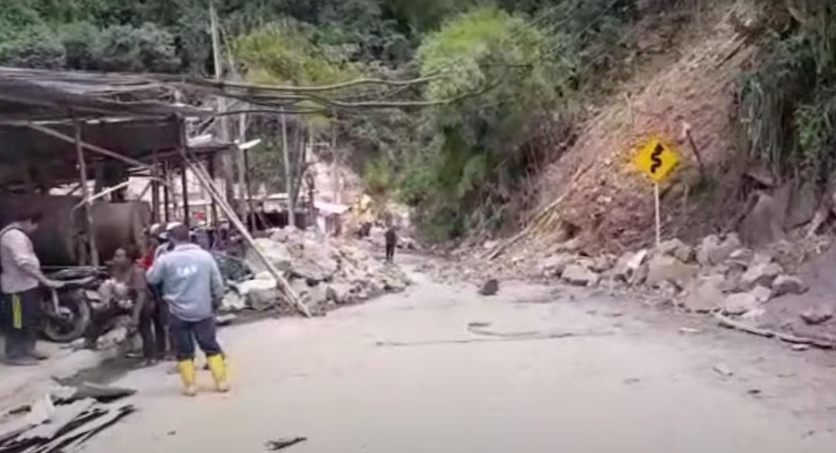 En el ingreso a Marmato se presentó una tragedia minera que dejó dos personas fallecidas y 4 heridas. Foto: Youtube