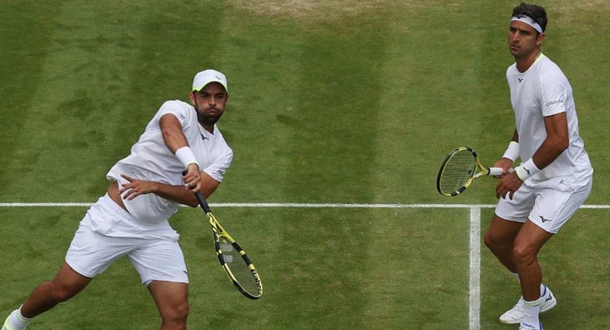 Juan Sebastián Cabal y Robert Farah salieron eliminados en Wimbledon. Foto: Twitter Federación Colombiana de Tenis