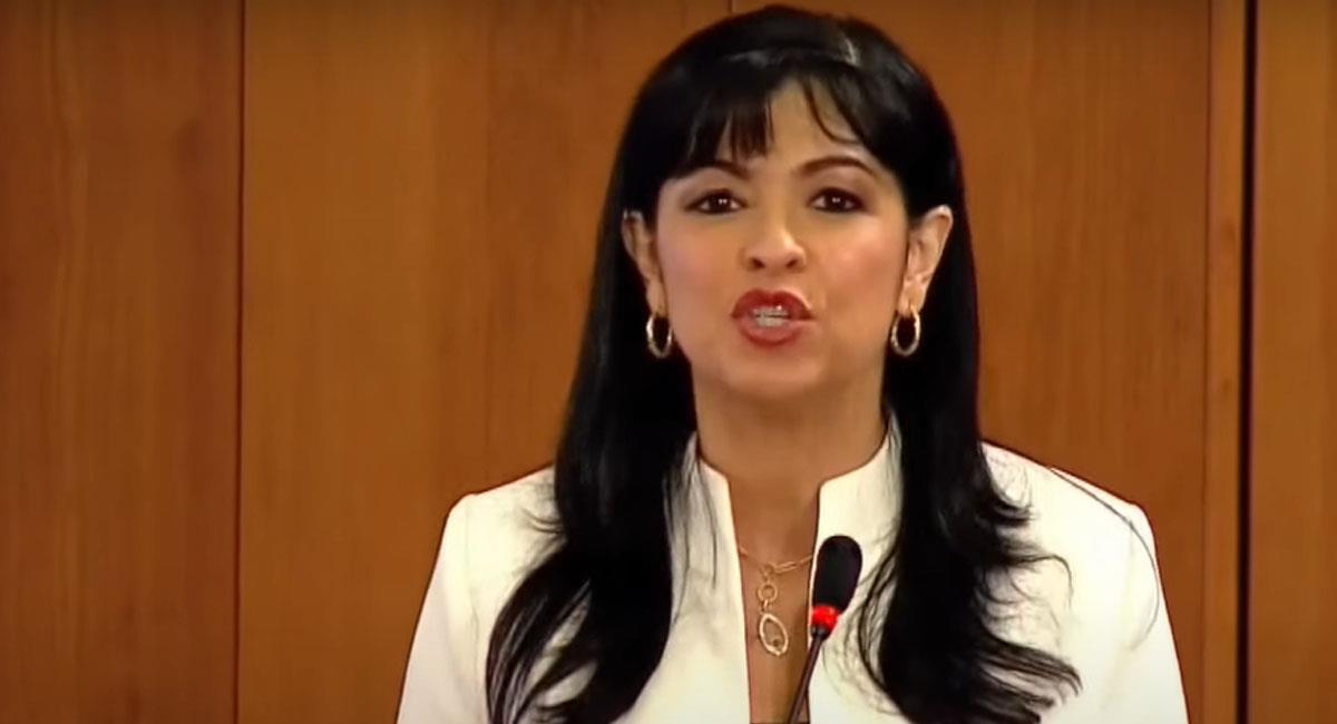 Mónica Cifuentes, delegada ante la JEP, suena como posible ministra de Defensa del Gobierno Petro. Foto: Youtube