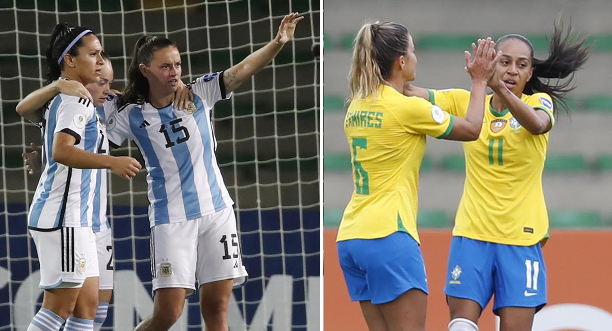 Argentina y Brasil golearon en sus partidos por la segunda fecha de la Copa América Femenina. Foto: EFE