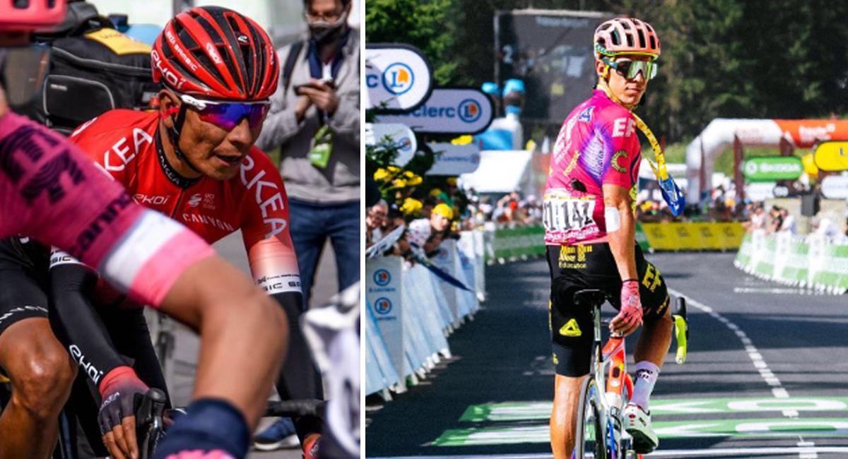 Así les fue a los colombianos en la etapa 10 del Tour de Francia 2022. Foto: Instagram Nairo Quintana / Rigoberto Urán