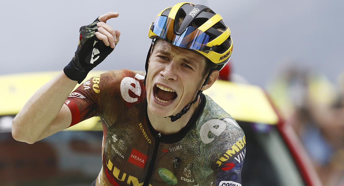 Jonas Vingegaard ganador de la etapa 11 del Tour de Francia y nuevo líder. Foto: EFE