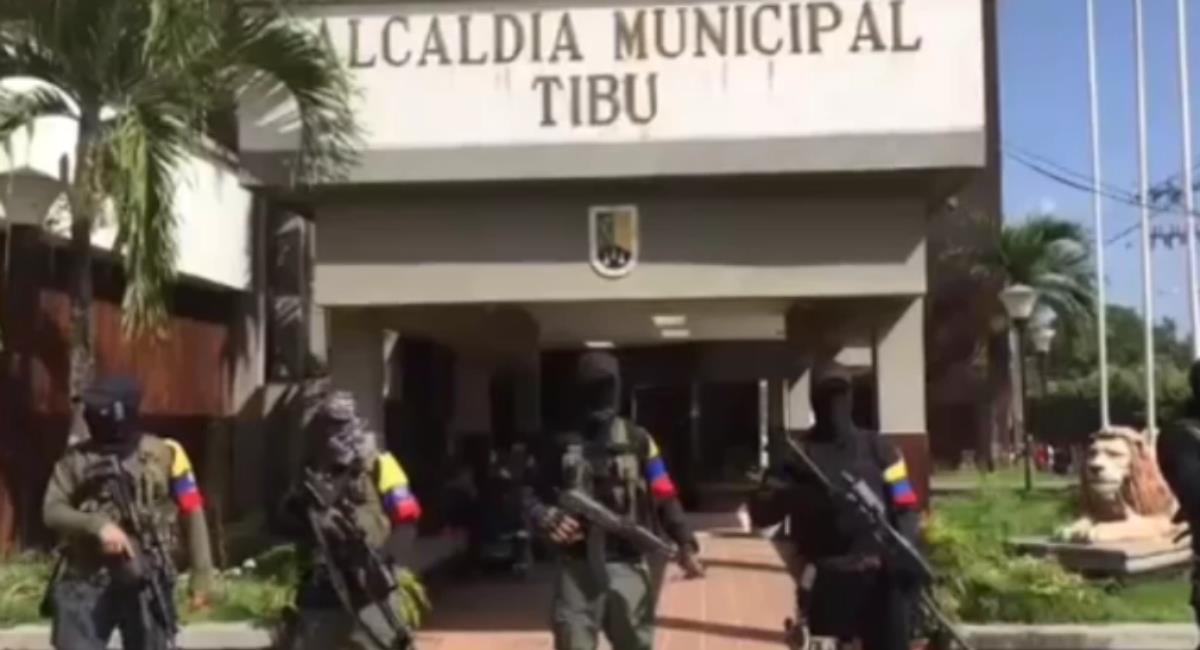 Alcalde de Tibú denuncia la situación que vive el municipio por culpa de las disidencias de las Farc. Foto: Captura de pantalla