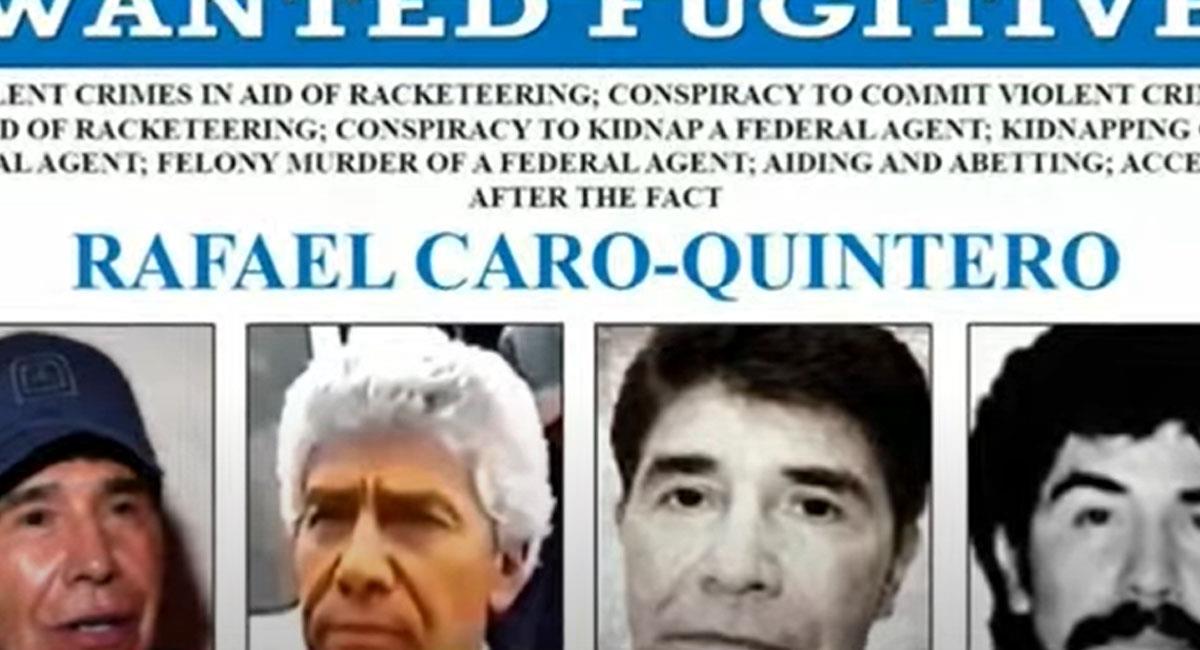 Rafael Caro Quintero, capo mexicano, era uno de los 10 hombres más buscados por el FBI. Foto: Youtube