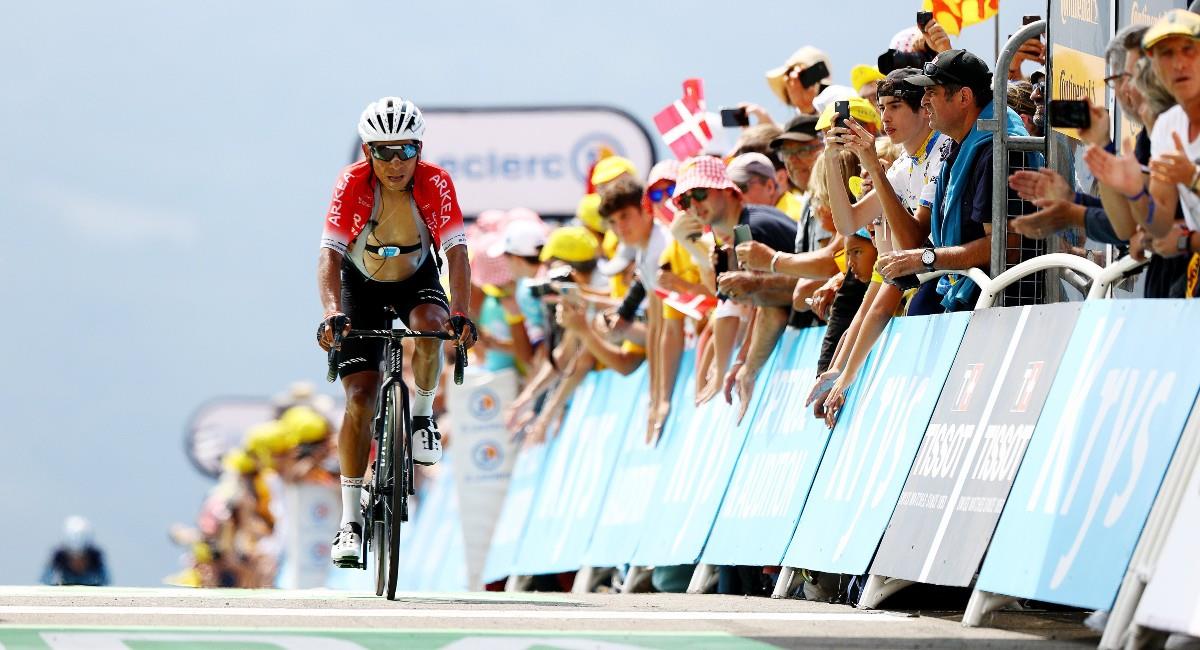 Nairo Quintana perdió tiempo en la etapa 17 del Tour de Francia. Foto: Twitter Arkéa-Samsic