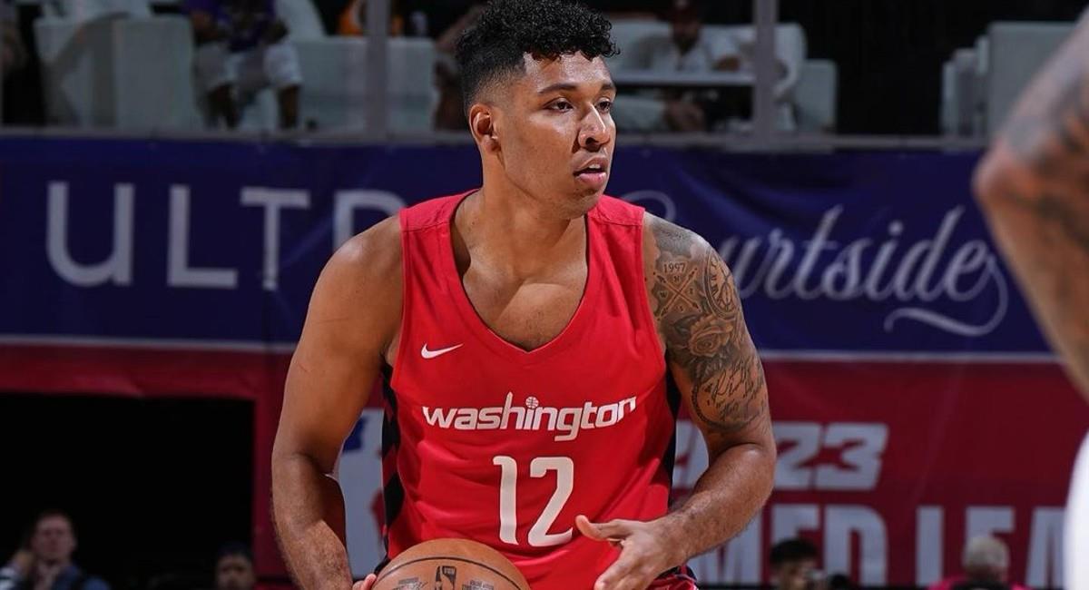Echenique jugó la Summer League de la NBA con los Washington Wizards. Foto: Instagram @jaimejesus006