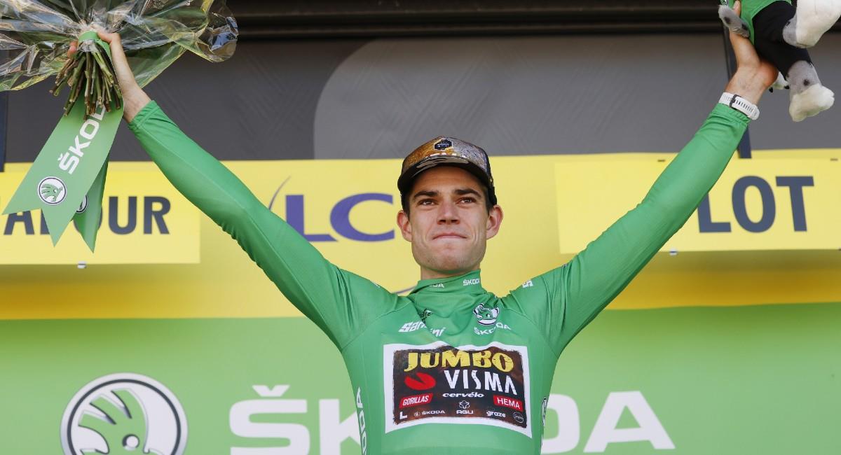 El ciclista belga ganó el premio al corredor más combativo. Foto: EFE YOAN VALAT