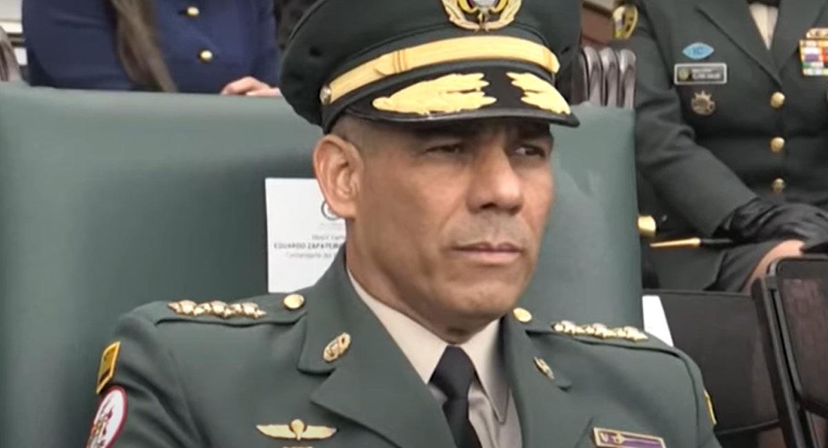 Eduardo Zapateiro abandonó la comandancia del Ejército Nacional. Foto: Youtube