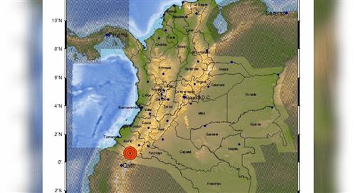 Fuerte temblor en la frontera de Colombia con Ecuador