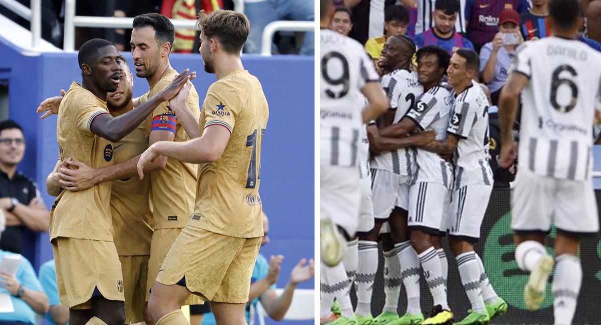 Barcelona y Juventus igualaron en amistoso internacional. Foto: EFE