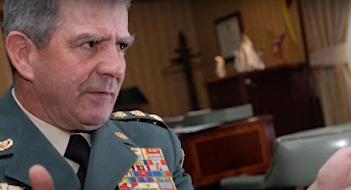 El general retirado Mario Montoya Uribe fue comandante del Ejército Nacional entre los años 2006 y 2008. Foto: Youtube