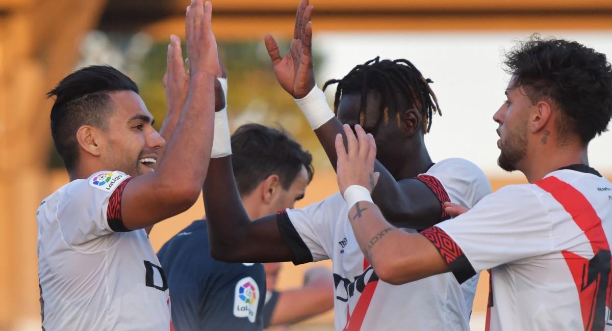 Rayo Vallecano ganó un amistoso con gol de Radamel Falcao. Foto: Twitter Rayo Vallecano