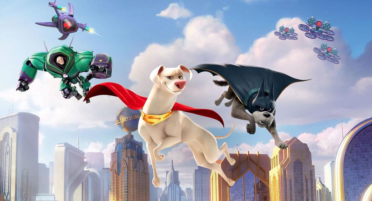 "DC Liga de Supermascotas" llega este fin de semana a los cines de Colombia. Foto: Twitter @DCSuperPets