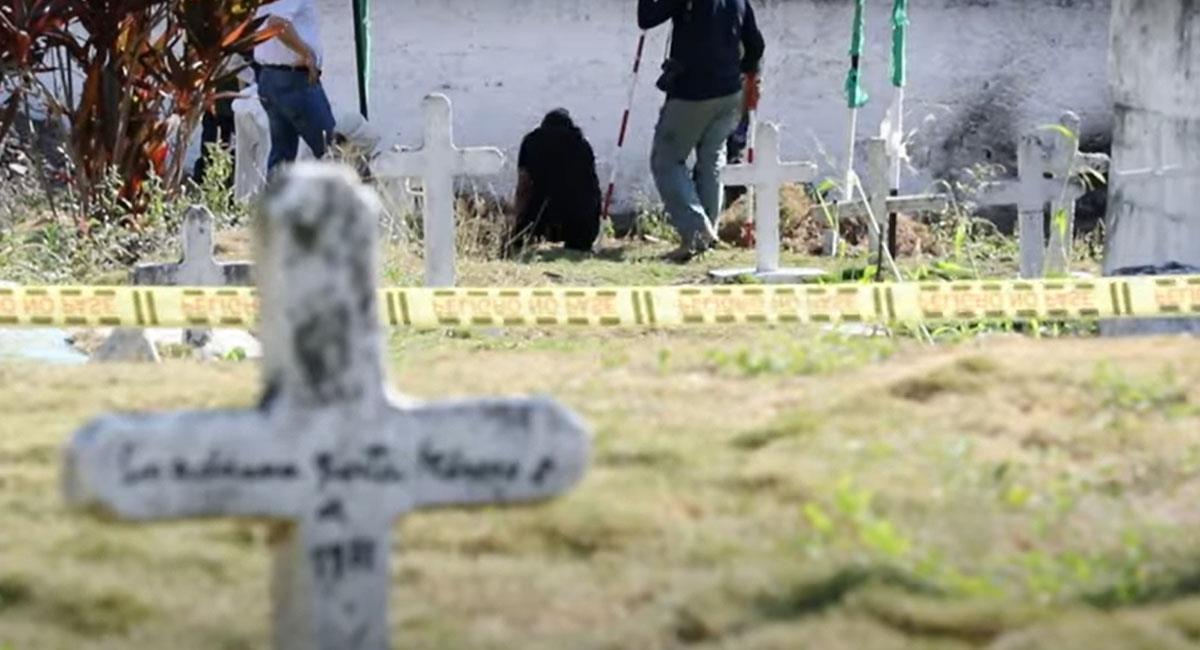 El cementerio de Dabeiba fue el lugar en donde se escondieron civiles ejecutados extraoficialmente. Foto: Youtube
