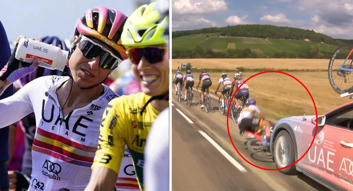 Mavi García fue atropellada en plena etapa del Tour de Francia Femenino. Foto: Instagram Mavi García / Twitter: @faustocoppi60
