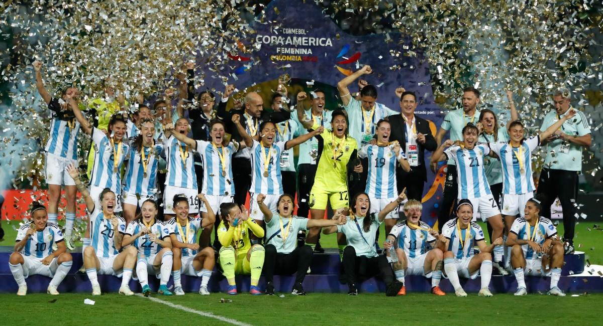 Argentina consiguió el tercer puesto de la Copa América Femenina 2022. Foto: EFE ERNESTO GUZMAN JR