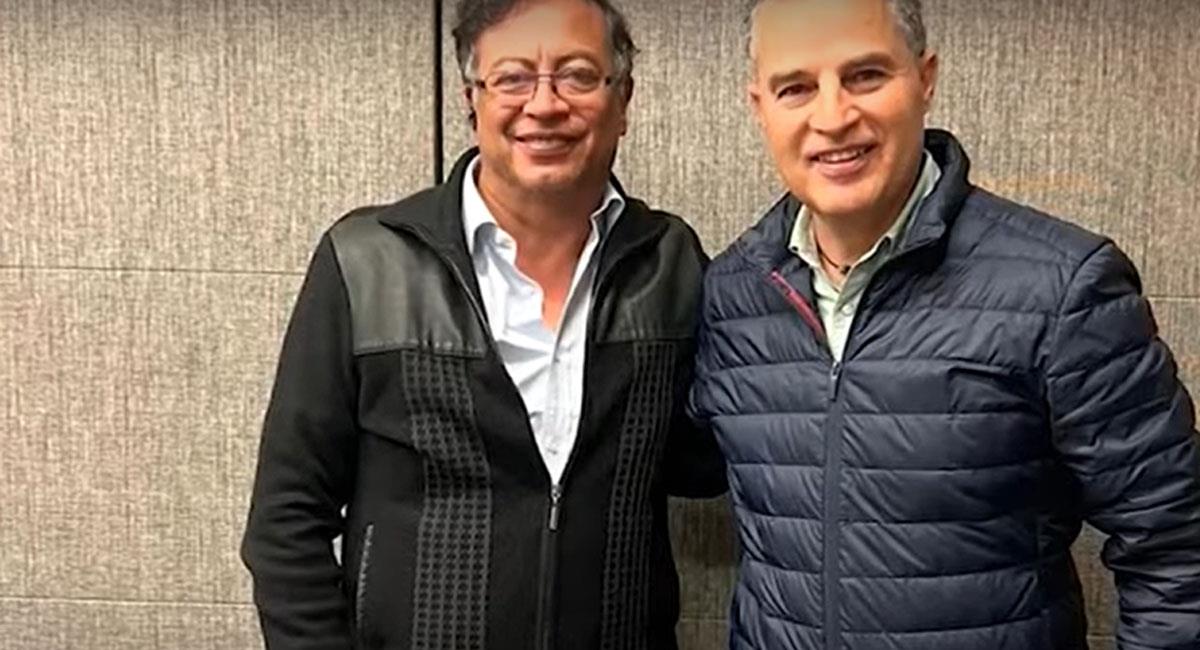 Gustavo Petro y Aníbal Gaviria conversaron sobre diferentes asuntos del departamento de Antioquia. Foto: Youtube