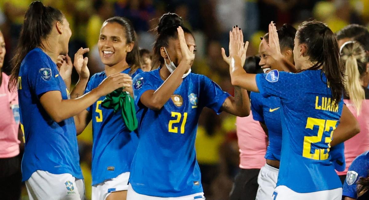 Brasil derrotó a Colombia con un gol de Debinha. Foto: EFE Mauricio Dueñas Castañeda