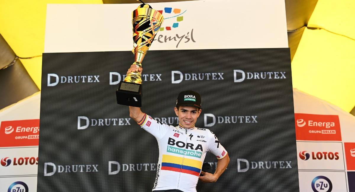 Sergio Higuita ganó la etapa 3 del Tour de Polonia. Foto: EFE Darek Delmanowicz