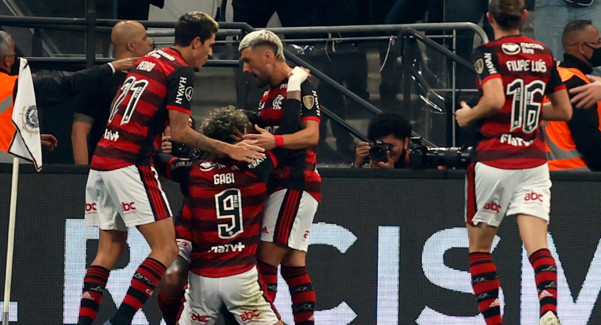Flamengo se impuso en casa del Corinthians en cuartos de final de Copa Libertadores. Foto: EFE