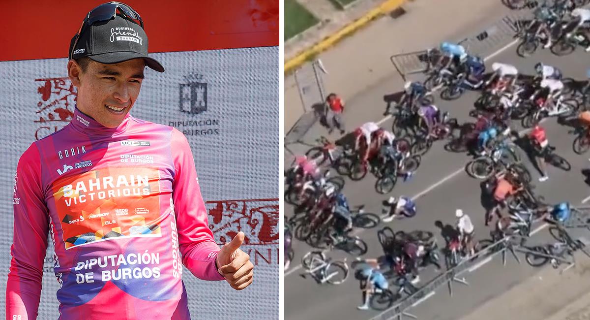 Santiago Buitrago sigue como líder de la Vuelta a Burgos 2022. Foto: EFE Twitter: @ciclofanaticos