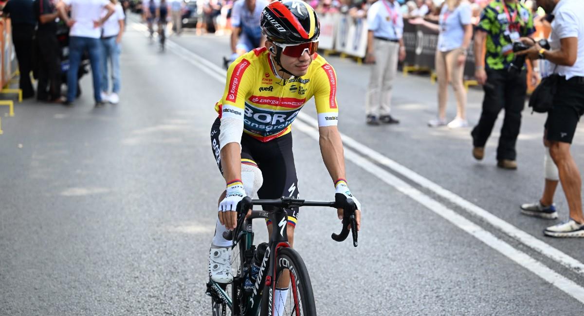 Sergio Higuita terminó en la posición 16 en la etapa 6 de la Vuelta a Polonia. Foto: EFE Darek Delmanowicz