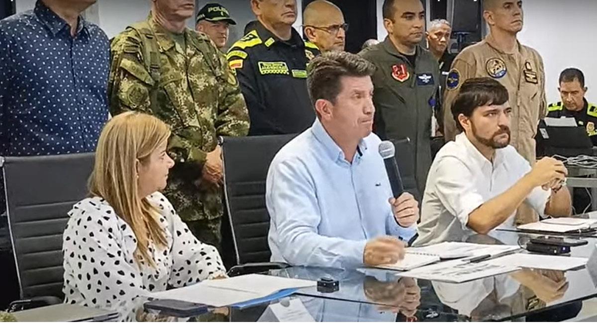 Diego Molano, ministro de Defensa, anunció la captura de presuntos asesinos de choferes en Barranquilla. Foto: Youtube