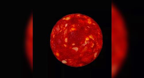 Científico publicó imagen de un pedazo de salami haciendo creer que era una estrella