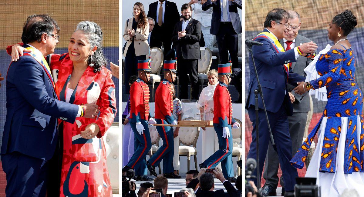Ceremonia de investidura de Gustavo Petro como presidente de Colombia. Foto: EFE EFE/ Mauricio Dueñas Castañeda