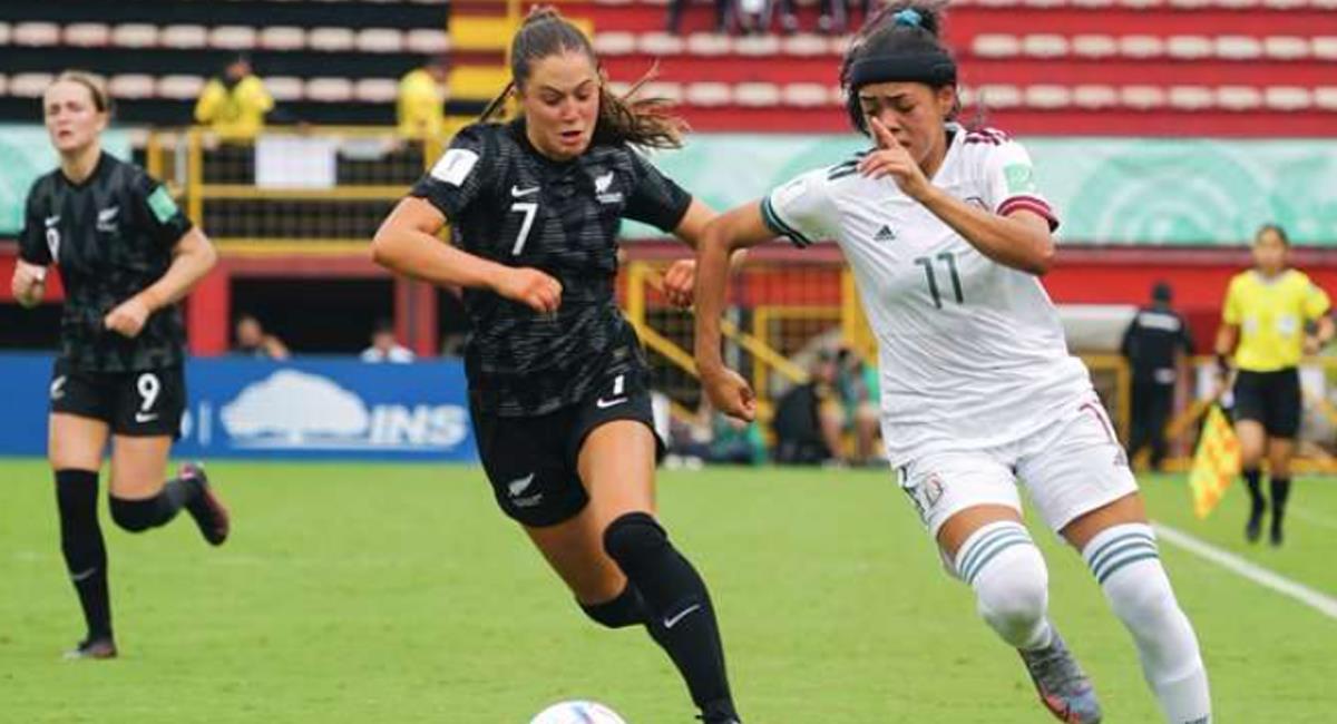 México y Nueva Zelanda igualaron en el debut del Mundial Femenino Sub 20. Foto: Twitter @Repretel