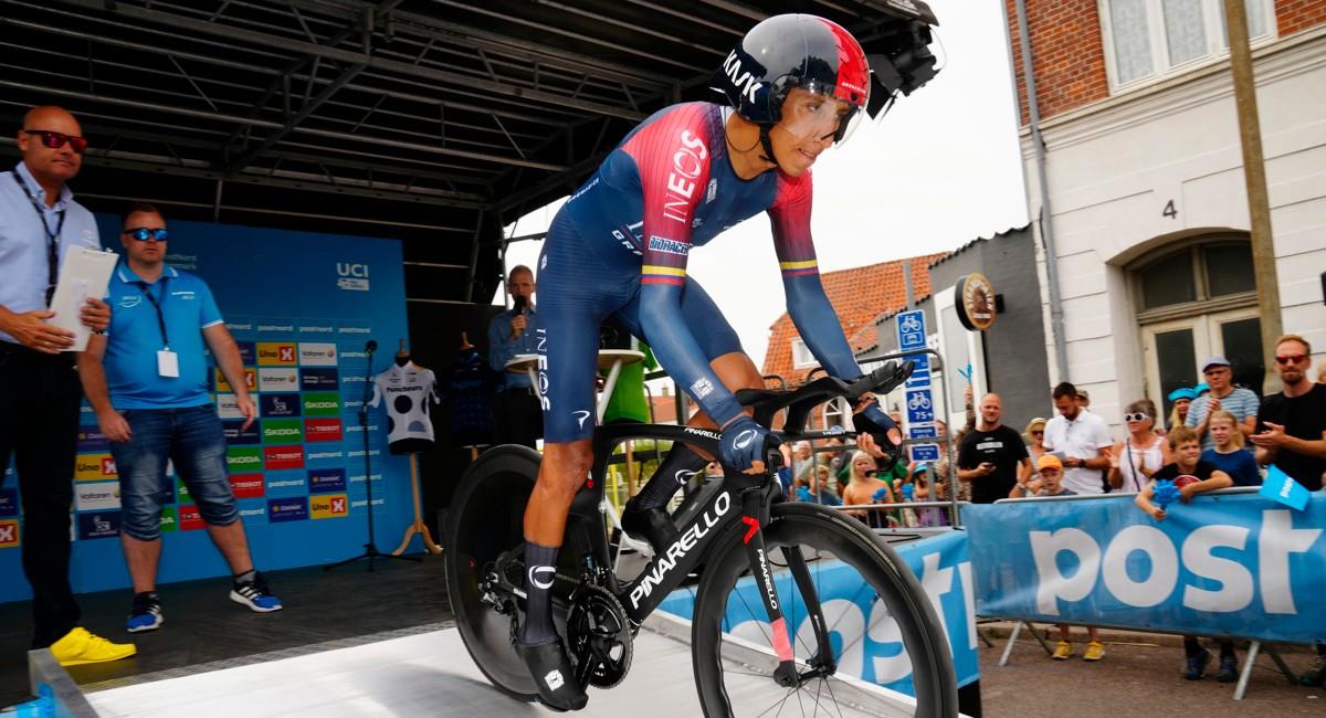 Egan Bernal completó la etapa 2 de la Vuelta a Dinamarca. Foto: EFE