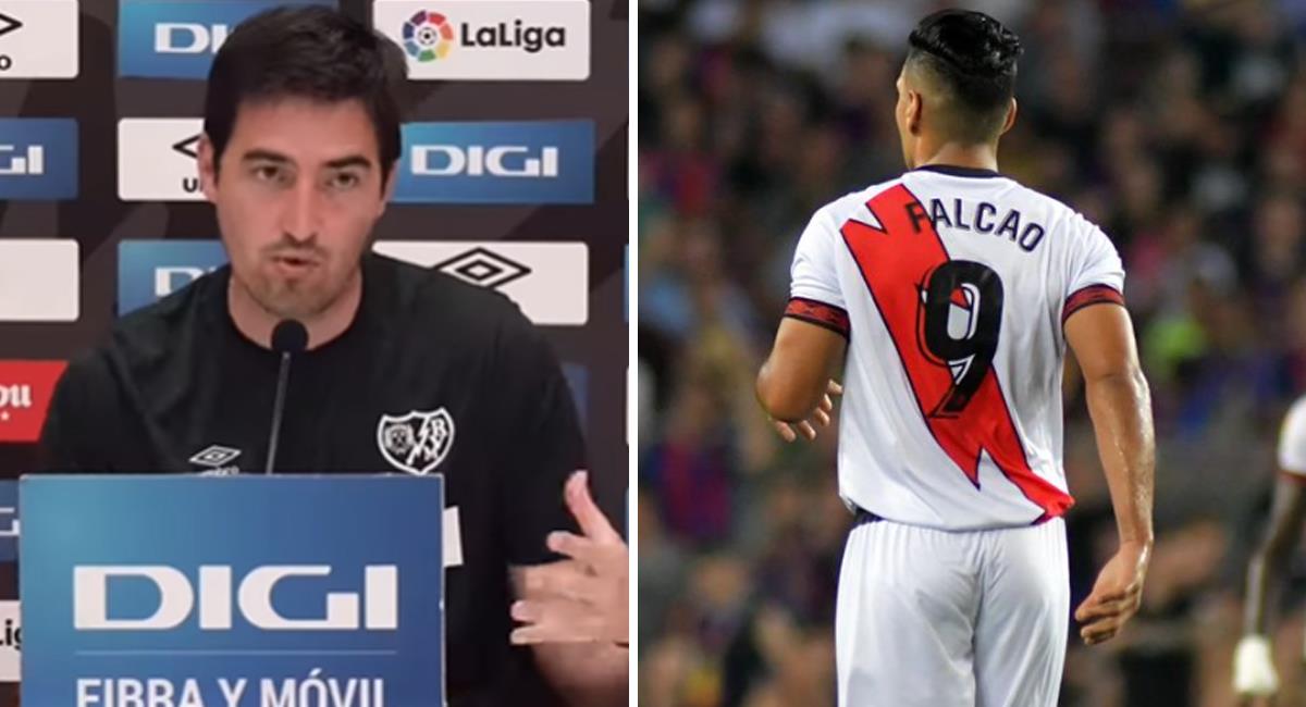 Falcao podría ser titular por el Rayo Vallecano ante el Espanyol por LaLiga. Foto: Instagram Rayo Vallecano