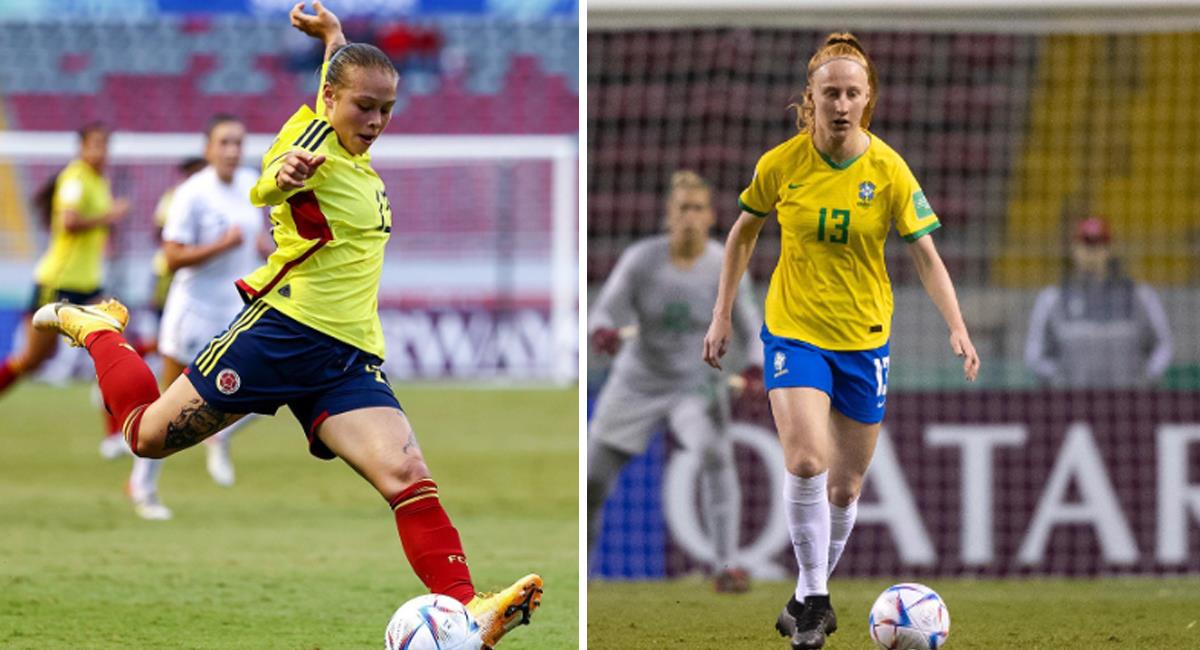 Colombia se medirá ante Brasil en cuartos de final de l Mundial Femenino Sub 20. Foto: Instagram Selección Colombia / Brasil